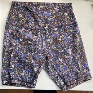 lululemon athletica Floral Athletic Shorts - Black, Purple, Orange